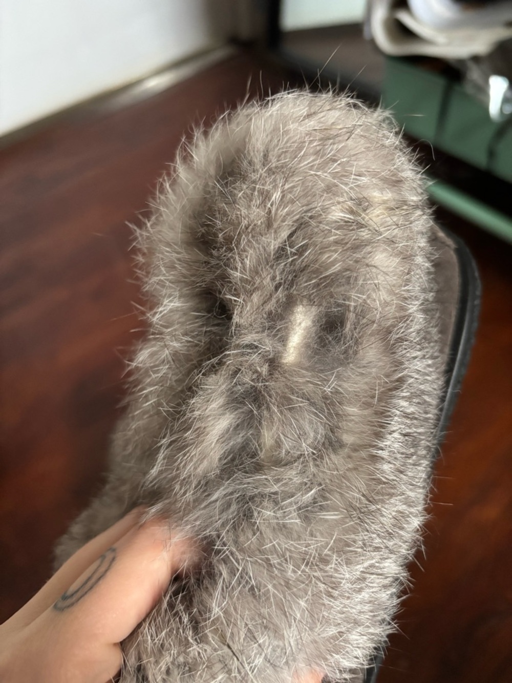 Softmoc Rabbit-Fur Moccasin Slippers - Picture 4 of 6
